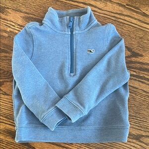 Vineyard Vines Blue Quarter-Zip Pullover 2T